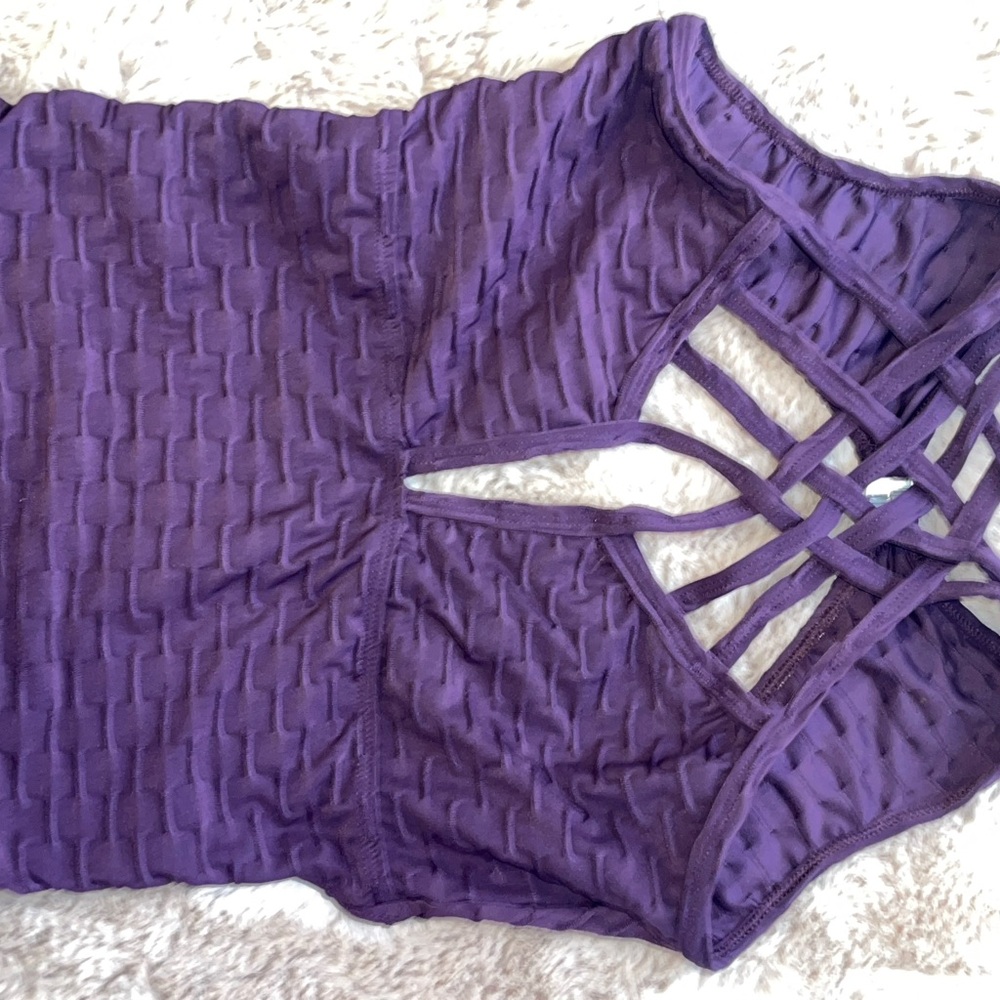 Purple Sleeveless Jumpsuit